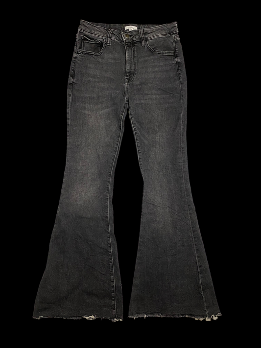 Flared Washed Jeans